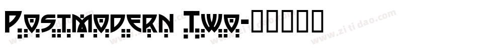 Postmodern Two字体转换